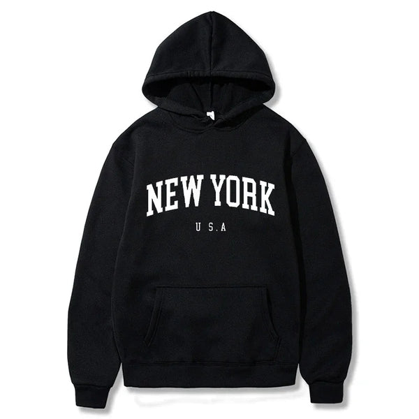 Men Women New York U.S.A City Hoodies 
