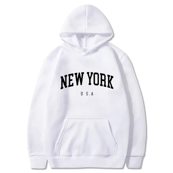 Men Women New York U.S.A City Hoodies 